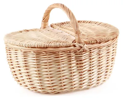 Produktbild von Weidenkorb, weiß, 40X26H36 cm