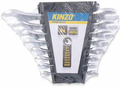 Produktbild von KINZO Gabelschlüssel-Satz 6...22 mm, 8-teilig