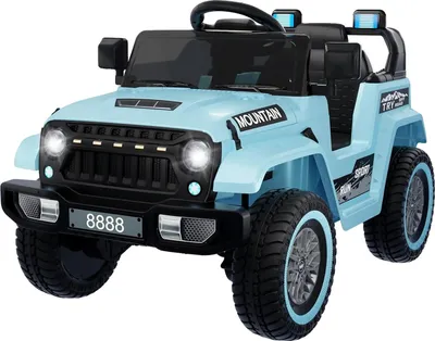 Immagine prodotto di Auto elettrica per bambini, telecomando, musica e fari a LED, blu