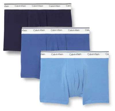 Zdjęcie produktu dla Calvin Klein, męskie bokserki typu trunks, zestaw 3 sztuk, kolekcja Balance, z logo, wielokolorowe