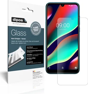 Produktbild von 2x Schutzfolie für Wiko View 3 matt - Anti-Shock 9H Folie dipos Glass Kunststoffglas