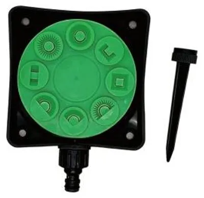 Produktbild von Achtflächenregner Rasensprenger mit Erdspieß Gartenregner Sprinkler