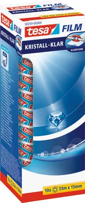 Immagine prodotto di tesa 58259-00000-00 film tesa, trasparente, confezione da 10, 15 mm x 33 m