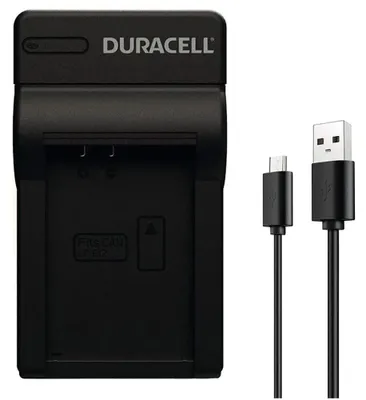 Produktbild von Duracell Ladegerät mit USB Kabel für DRCE12/LP-E12