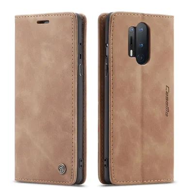 Obrázek produktu pro OnePlus 8 Pro Pouzdro, RetroPolyuretanKožené Pouzdro, Kapsy na Karty, Magnetické Uzavírání, Pouzdro s Funkcí Stojánku pro OnePlus 8 Pro Hnědý