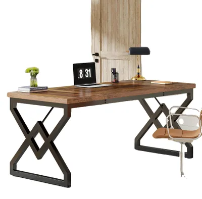 Obrázek produktu pro Exekutivní stůl, moderní design, odolná konstrukce, hnědá barva