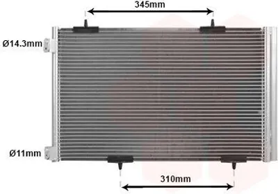 Immagine prodotto di VAN WEZEL 09005290 Condensatore climatizzatore Condensatore climatizzatore per CITROËN C-Elysée Berlina +essiccatore