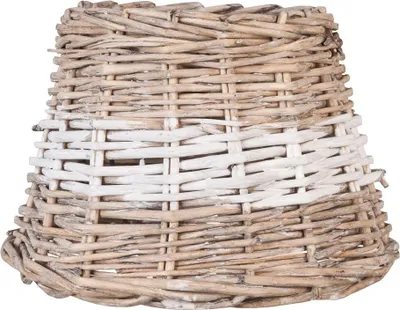Produktbild von Clayre & Eef Lampenschirm Ø 23x17 cm Beige Rattan Streifen