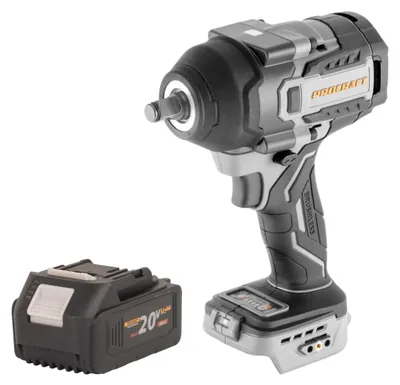 Productafbeelding van ProCraft Industrial IW850A-BB accu-slagmoersleutel 20 V 850 Nm 1/2" borstelloos + 1x accu 4,0 Ah - zonder oplader