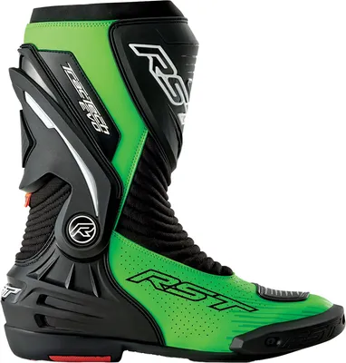 Image de Bottes de moto perforées RST Tractech Evo D3O, noir/vert fluo, taille 47