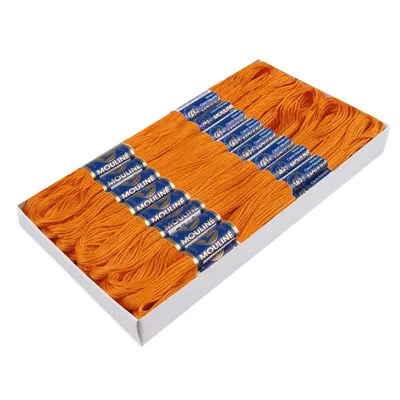 Produktbild von 24 Docken Stickgarn je ca. 8m / Sticktwist 100% Baumwolle Stickerei verschiedene Farbwahl, Farbe :1292 kräftigorange