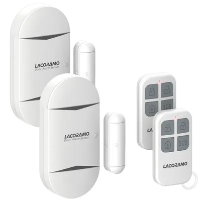 Produktbild von Drahtloser Tür- und Fenstersensor mit 2 Fernbedienungen