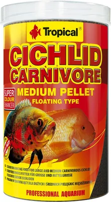 Produktbild von Tropical Cichlid Carnivore Medium Pellet 500Ml/180G