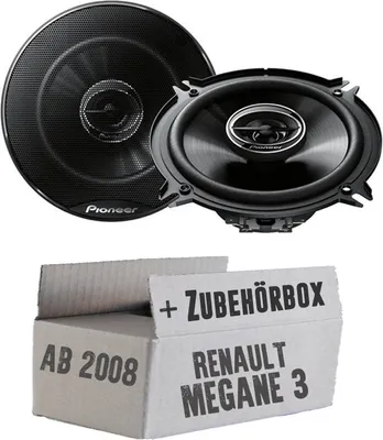 Produktbild von Pioneer TS-G1320F - 13cm 2-Wege Koax Lautsprecher - Einbauset passend für Renault Megane 3 - justSOUND