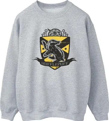 Produktbild von Harry Potter - "Hufflepuff" Sweatshirt für Damen BI21333 (XL) (Grau)