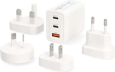 Image de Adaptateur de voyage | 100 - 240 V CA 50/60 Hz | 65 W | Blanc