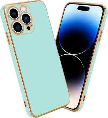 Produktbild von Cadorabo Schutzhülle für Apple iPhone 14 PRO Hülle in Grün Handyhülle TPU Silikon Kameraschutz Etui Case