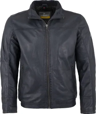 Produktbild von Redpoint - Herren Lederjacke Lammnappa blau : 58