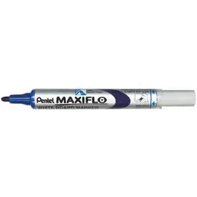 Image de Pentel - Stylo feutre Pentel MWL5S tableau blanc 1mm bleu | 12 pièces