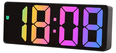 LED-Wekker, Digitaluhr mit großem Display, USB/Batterie, Schlummerfunktion