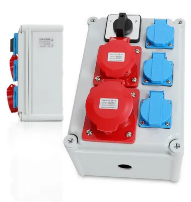 Produktbild von Peviasot Wandverteiler Stromverteiler Baustromverteiler CEE 32A 16A Verteiler Adapter Starkstrom Kraftstrom