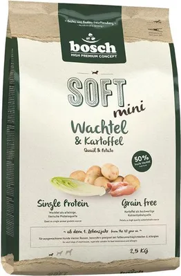 Immagine prodotto di Bosch Soft Mini Quaglia e Patate - 2,5 kg