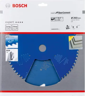 Immagine prodotto di Lama circolare Expert for Fibre Cement Bosch, 260 x 30 x 2,4 mm, 6 2608644351