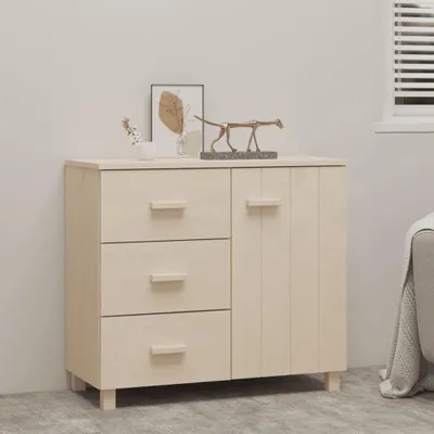 Obrázok produktu pre vidaXL Príborník HAMAR Honey Brown 90x40x80 cm Masívne borovicové drevo