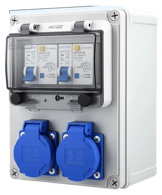 Produktbild von Elektrischer Stromverteiler, IP67 wasserdicht, einfache Installation, WEISS