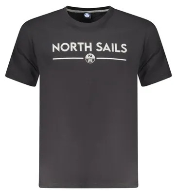Produktbild von Schwarzes Herren T-Shirt Kurzarm mit Print und Rundhals-Design