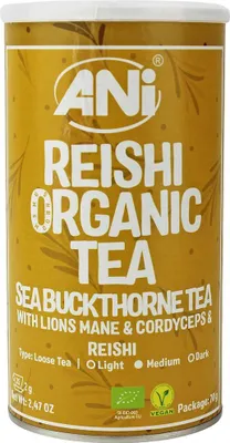 HERBATKA ROKITNIKOWA Z REISHI, LION'S MANE I CORDYCEPS BIO 70 g - ANI