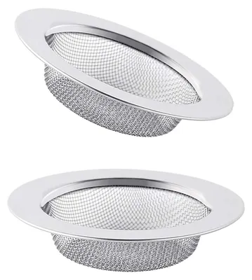 Obrázek produktu pro Sítko do sprchy a umyvadla, 2 kusy, průměr 7,8 cm, nerezová ocel