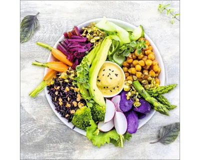 Produktbild von Glasbild Vegetable bowl II 30x30 cm