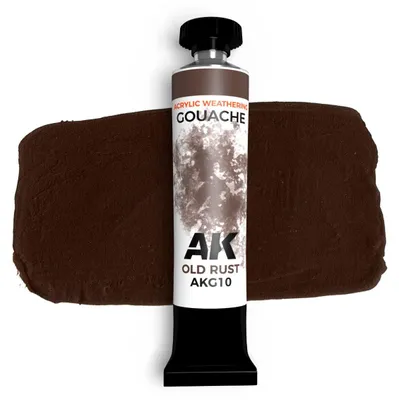 Produktbild von AK Interactive Gouache Paints OLD RUST - AK GOUACHE 20 ml.