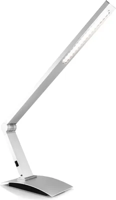 Produktbild von IBV LED Tischleuchte Schreibtischleuchte 2,88W Aluminium Tischlampe Neutralweiß 4000K mit Schalter