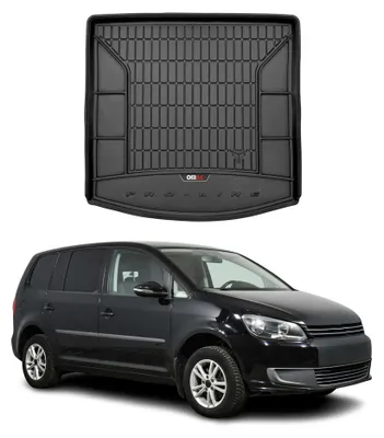 Image de Tapis de Coffre pour VW Touran 2010-2015 TPE Noir