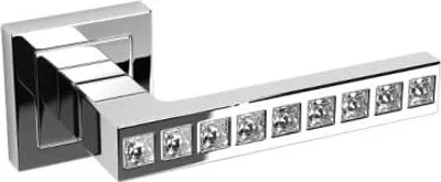 Produktbild von ADGO® Gloria Ziergriff Quadratischer Griff mit Kristallen verziert 130 mm