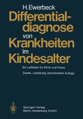 Produktbild von Differentialdiagnose von Krankheiten im Kindesalter