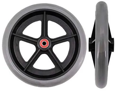 Produktbild von Gummiräder für Rollstühle und Mobilitätsfahrzeuge - Ersatz 20 cm (Set von 2)