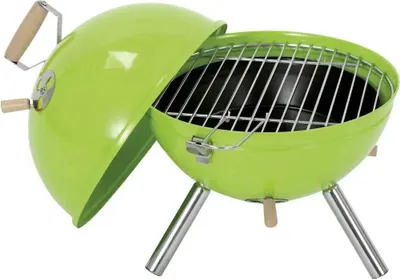 Image de tepro Barbecue au charbon de bois Mini-barbecue sphérique Crystal vert pomme, surface de cuisson : env. 29,5 cmØ