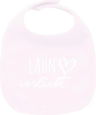 Produktbild von Huuraa Unisex Babylatz Lahn verliebt Geschenk Babypink  Baumwolle Lahn Mitbringsel