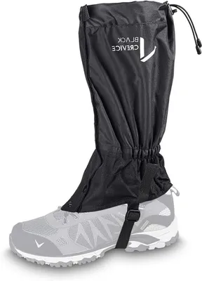 Productafbeelding van Outdoor beenkappen - Gamaschen beenbeschermers - Wintersport en wandelen - Waterdicht en winddicht - Eén maat - Zwart