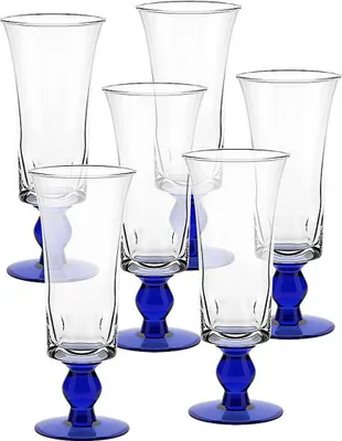 Produktbild von Eiscremeglas 6er-Set Umbria Bambini 26cm blau