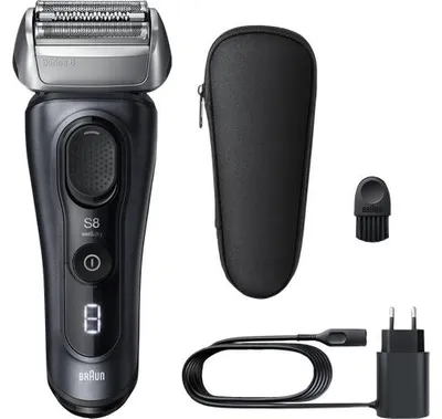 Produktbild von Braun Series 8 8603s, Folienschaber, Grau, Tasten, Wechselstrom/Batterie, Lithium-Ion (Li-Ion), Integrierte Batterie