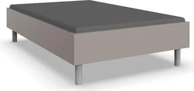 Produktbild von Bettgestell >Easy Beds Comfort< Liegefläche 120x200cm, SAHARAGRAU - 129x46x210cm (BxHxT)