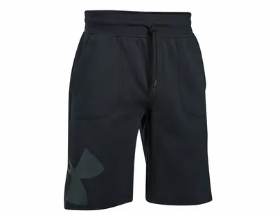 Produktbild von Under Armour - Rival Fleece Exploded Logo Short - Schwarzer Short