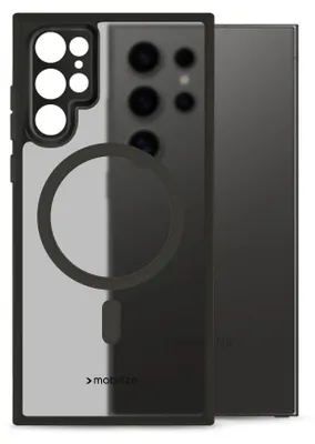 Produktbild von Mobilize Hybrid Handyhülle für Samsung Galaxy S24 Ultra MagSafe Hülle Hardcase Backcover Stoßfest - Schwarz