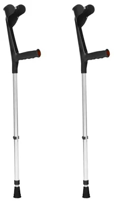 Produktbild von 2er-Pack Gehhilfen  Englischer Gehstock  Aluminium  Verstellbar  Schwarz  Tukán  FORTA