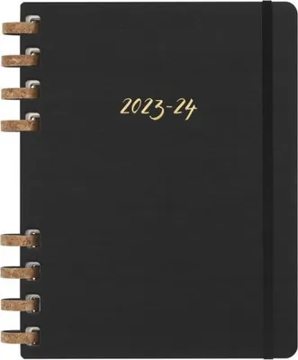 Produktbild von Moleskine 12 Monats Studienplaner Mit Spiralbindung 2023/2024, Xl, Wochen-Monatskalender, Fester Einband, Schwarz