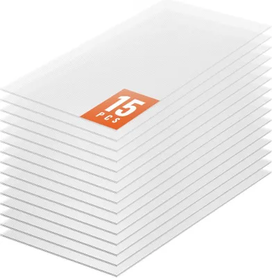 Produktbild von Gewächshausplatten 15er-Set - Stegplatten Hohlkammerplatten 1210x605x6mm - Hochwertige Platten für effektiven Pflanzenanbau